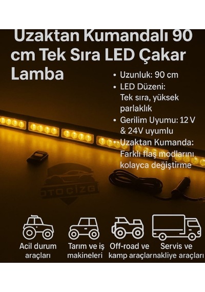 Tepe Led Bar Led Off Road 12-24v 90cm Turuncu