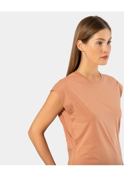 Türen Kadın Vatka Görünümlü T-shirt 3401/somon 001