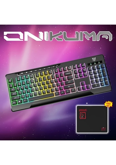 Globalbloom Black Onıkuma G32 Mekanik Rgb Aydınlatmalı 104 Tuşlu Ergonomik Oyuncu Klavye
