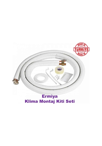 Ermiya Klima Montaj Kiti / Seti 1/4 - 3/8 3 MT. 9000 Btu