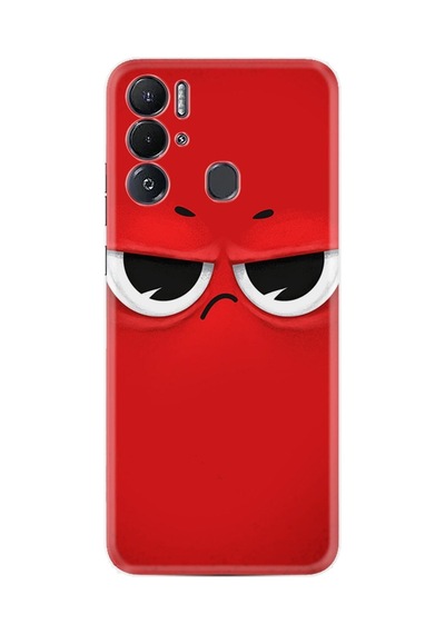 Tecno Pova Neo Kılıf Resimli Desenli Silikon Platinium Series Red 1829