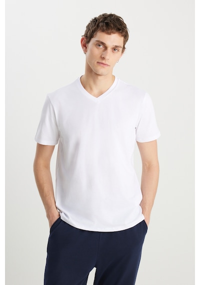 AC&Co / Altınyıldız Classics Erkek Lacı Beyaz Pamuklu Rahat V Yaka Beli Lastikli Cepli Pijama Takımı Lacı Beyaz Lacivert - Beyaz AC&Co / Altınyıldız Classics Erkek Lacı Beyaz Pamuklu Rahat V Yaka Beli Lastikli Cepli Pijama Takımı Lacı Beyaz Lacivert - Beyaz