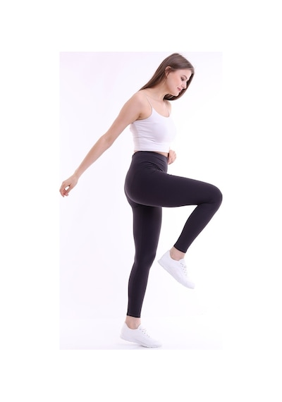 Self Clothing Kadın Antrasit Penye Kumaş Tayt Yüksek Bel Slf1290Antrasit