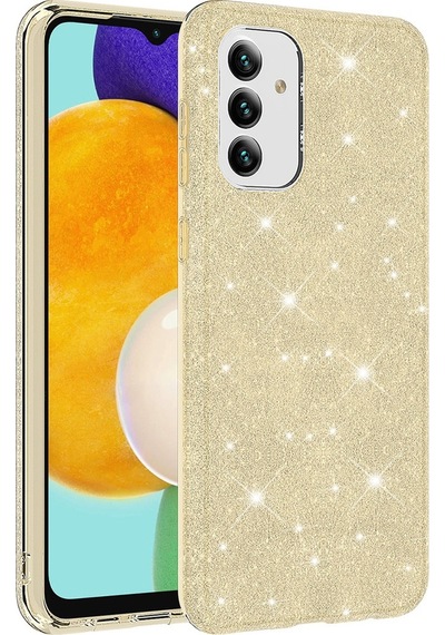 Samsung Galaxy Uyumlu A04s Kılıf Zore Parıltılı Simli Shining Silikon