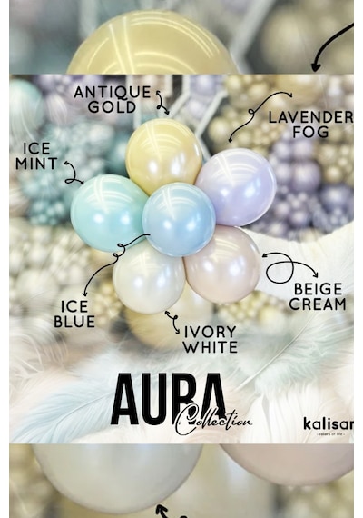 Beysüs Aura Collection Antique Gold Balon Antik Gold - 12 İnç - 10 Adet