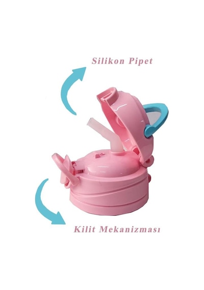 Kız Çocuk Unicorn Matara 500 ML 1 Adet Lisanslı Suluk Okul Matarası Öğrenci Suluğu