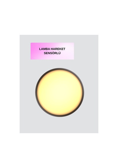 Led Hareket Sensörlü Gece Lambası Kablosuz Duvar Tipi - Karbul4604-1234 Renkli Renkli