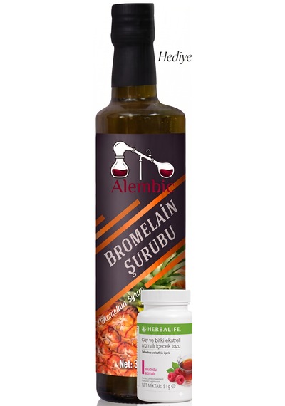 Ahududu Aromalı 51 Gr Küçük Çay Alembic Bromelain Hediyeli