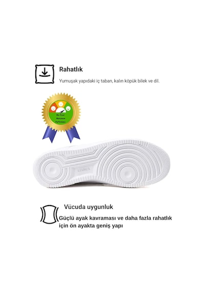 Trend Süper Rahat 4 Mevsim Unisex Günlük Yürüyüş Spor Ayakkabı Beyaz