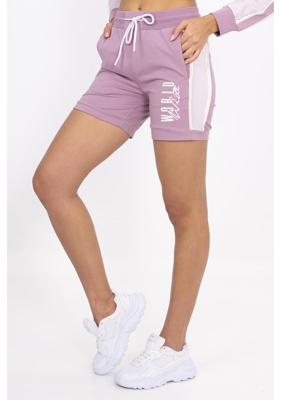 Maraton Sportswear Regular Kadın Basic Koyu Lila Şort 21159-koyu Lila