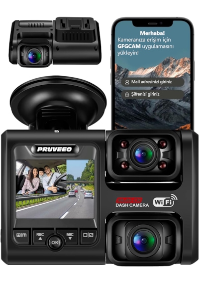 Pruveeo D30 Wi-fi 4k Araç Kamerası