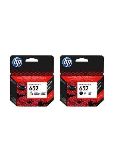 HP F6V25AE + F6V24AE 652 Siyah + Renkli Kartuş Seti