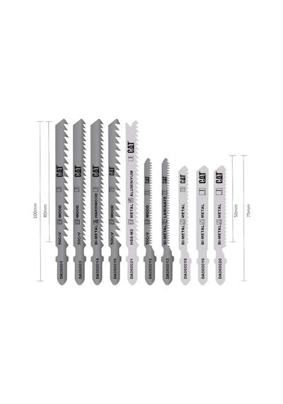 Da06903 Profesyonel Metal/ahşap Hassas/kaba Kesim Dekupaj Testere Ucu 10 Parça
