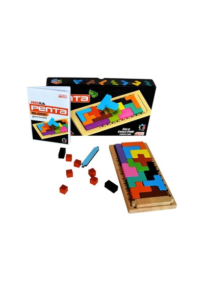 Redka /Kumtoys Redka Penta Blook Ahşap Akıl Zeka Eğitici Oyuncak