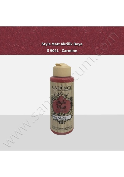Cadence Style Matt Akrilik Boya 120 Ml. S9041 Carmine