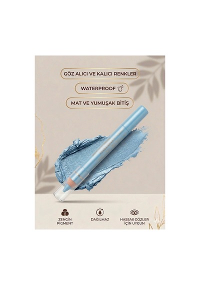Natali Waterproof Göz Kalemi Ve Göz Farı No: 477 Mavi