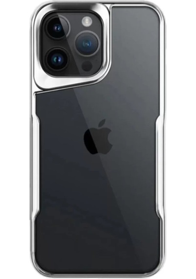 Newface Apple İphone 14 Pro Max Kılıf Boyi Silikon Kapak - Gümüş