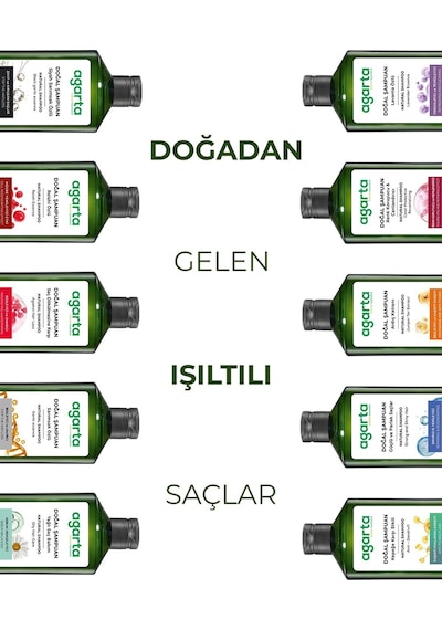 Agarta Yağlı Saçlar için Arındırıcı Tuzsuz Şampuan 2 x 400 ML