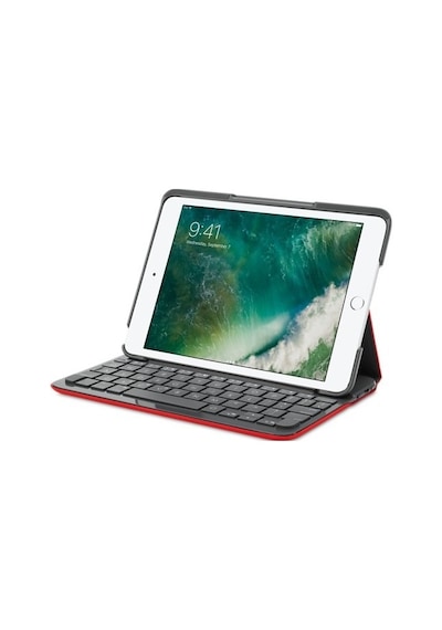 Logitech Apple Uyumlu iPad Mini 3,2,1 Için Klavyeli Kılıf Canvas Red (Türkçe)