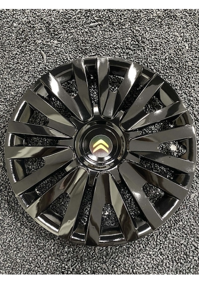 Citroen C4 15" Inç Kırılmaz Jant Kapağı Siyah 4 Adet /5911syhcitroen/