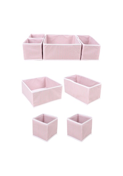Esti 4'lü Çekmece Düzenleyici Organizer Set - Pembe