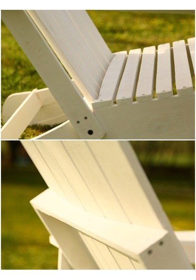 Mandu Adirondack Ahşap Bahçe Sandalyesi Beyaz (551457121) Beyaz