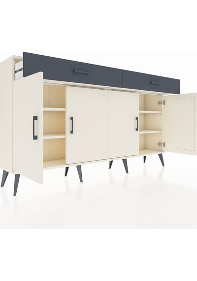Arges Konsol 4 Raflı 2 Çekmeceli 4 Kapaklı 176x30x99 Aytaşı-aytaşı/antrasit Aytası/antrasıt - Aytası Arges Konsol 4 Raflı 2 Çekmeceli 4 Kapaklı 176x30x99 Aytaşı-aytaşı/antrasit Aytası/antrasıt - Aytası