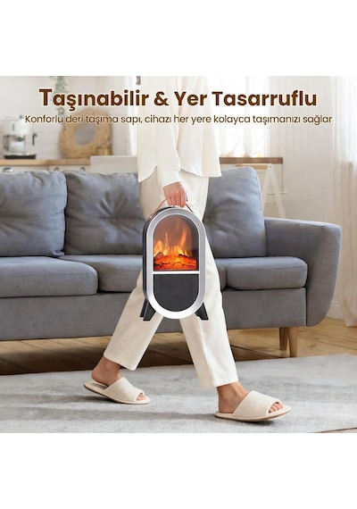 Cata Ct-6055 Uludağ Taşınabilir Şömine