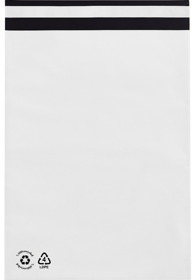 Kargo Poşeti Beyaz 34,5 X 45 Cm 25 Adet