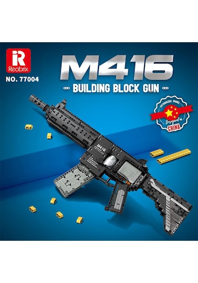 Reobrix 77004 M416 Assault Rifle Motorlu Yaratıcı Yapı Blok Seti Building Blocks - 1101 Parça