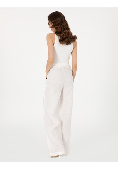 Pierre Cardin Kadın Beyaz Pantolon Kanvas-chino 50301229-vr013 Beyaz