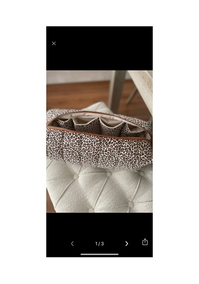 Airwrap Uyumlu İçi Bölmeli Tüm Saç Şekillendiricileri İçin Düzenleyici Çanta Kahverengi