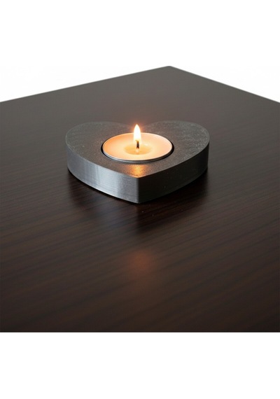 2 Adet Siyah Suda Havuzda Yüzen Suya Batmayan Restoran Cafe Bar Ev İçin Kalp Şeklinde Tealight Mumluk
