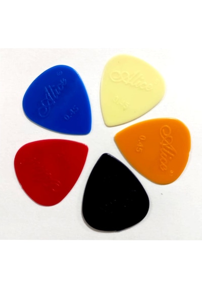 Alc70k-5 Alice Gitar Penası 5 Adet 0,70mm. Karışık Renk
