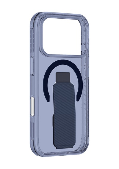 Apple Uyumlu iPhone 17 Pro Max Kılıf M-safe Şarj Özellikli Standlı Amazingthing Titan Pro Plus Kapak Mavi Mavi