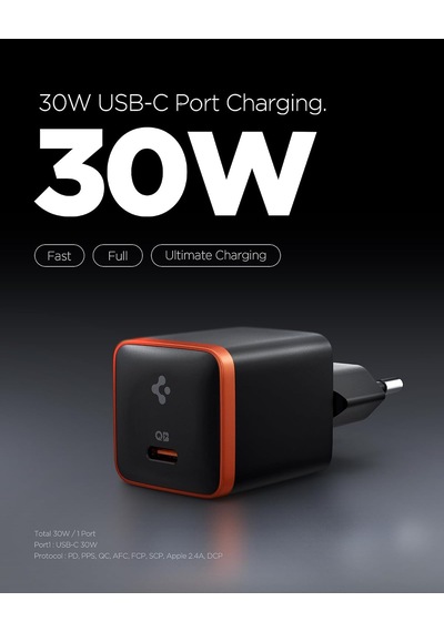 30w Usb-c Ultra Mini Hızlı Şarj Aleti Pps Super Hızlı Şarj Gan Pro Isı Düşürücü Güç Adaptörü Akım Koruma İphone & Android & İpad & Macbook Type-c Black - Ach08448 30w Usb-c Ultra Mini Hızlı Şarj Aleti Pps Super Hızlı Şarj Gan Pro Isı Düşürücü Güç Adaptörü Akım Koruma İphone & Android & İpad & Macbook Type-c Black - Ach08448
