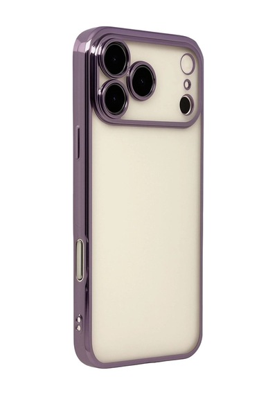 Apple, Uyumlu iPhone 17 Pro Razer Lensli Silikon - Mor