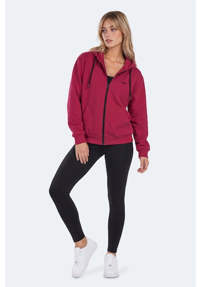 Slazenger Flores Kadın Kapüşonlu Fuşya Sweatshırt