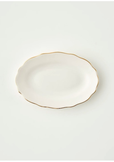 Bella Maison Victoria Porselen Sunum Tabağı Gold 25 Cm Gold 2