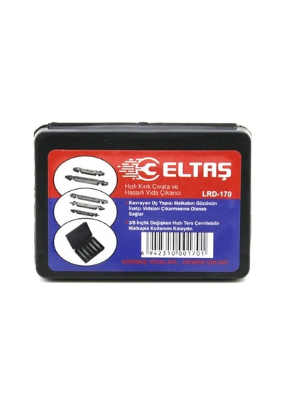 Eltaş Lrd-170 Speed Out Hasarlı Vida Çıkarıcı Kılavuz Uç Seti - 5 Parça Diğer