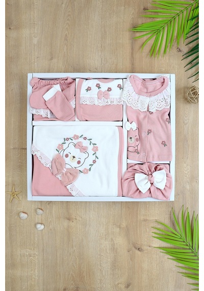 Sitilin Kız Bebek Hastane Çıkışı 10 Yenidoğan Set Stl6743 Beyaz