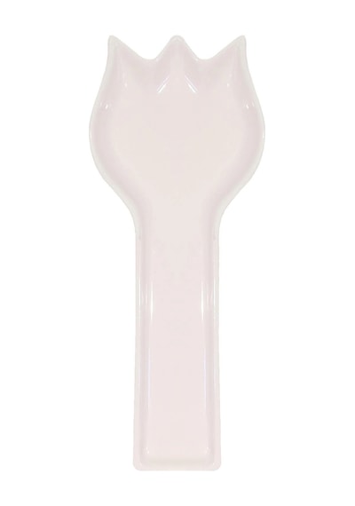 Lüks İnci Seramik Kaşıklık 26 Cm Beyaz Şıklık Renkli