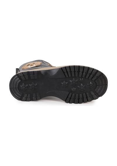 Kiko Kids Termo Taban Kız Çocuk Bot 625 Cilt Siyah Siyah