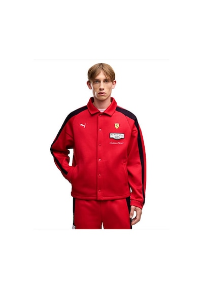 Puma Ferrarı T7 Track Jkt Erkek Günlük Ceket 63705502 Kırmızı