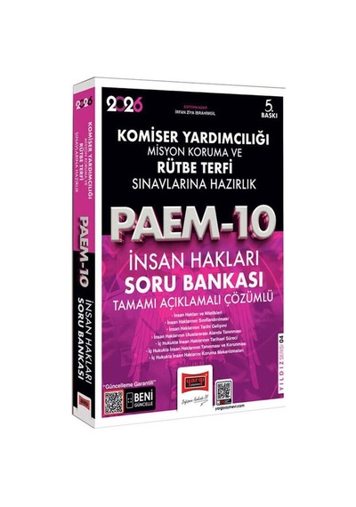 Yargı 2026 Paem Komiser Yardımcılığı Ve Rütbe Terfi Sınavlarına Hazırlık İnsan Hakları Soru Bankası