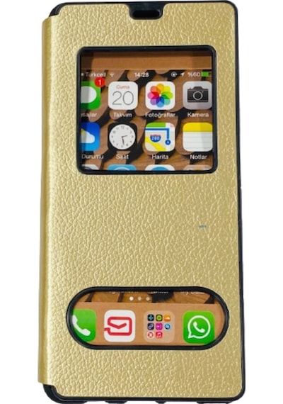 Huawei P40 Lite E Kapakli Pencereli Kilif 411145243