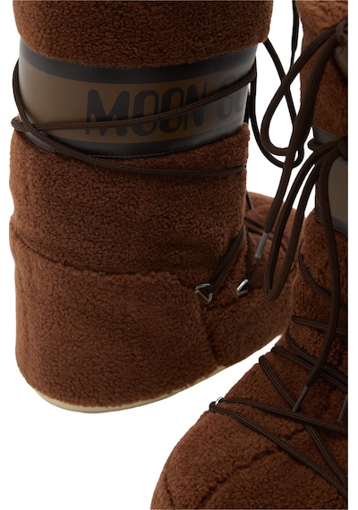 M004 Brown Bot Kar Kadın 80d1403080-m004 Moon Boot Icon Fleece Brown Kahverengi