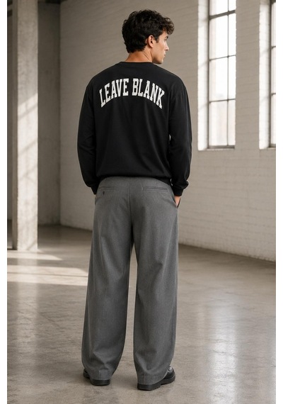 Only & Sons Onsfred Life Rlx Ls Varsity Tee Erkek Sweatshirt 22039026 Siyah