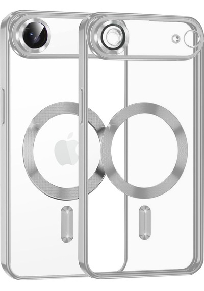 Apple iPhone Uyumlu  17 Air Uyumlu Kross Magneticsafe Kapak - Gümüş