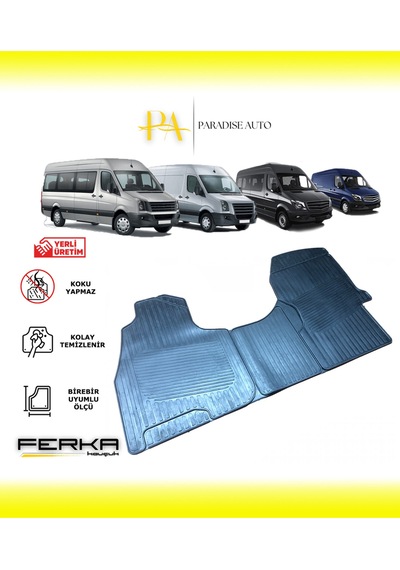 Mercedes Sprinter 3 Parça 2006-2018 Uyumlu Oto Paspas